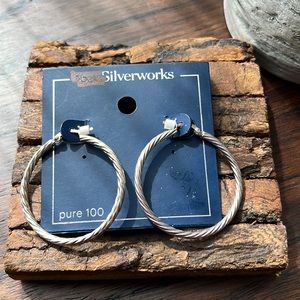 Belk Silverworks - Silver Hoop Earring Set